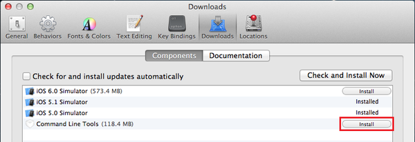 Command line tool mac